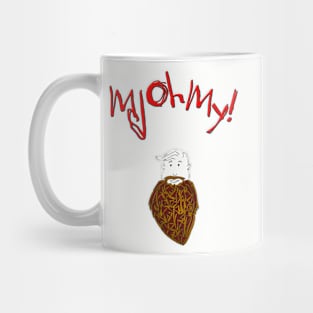 MJ Oh My! logo with beard Mug